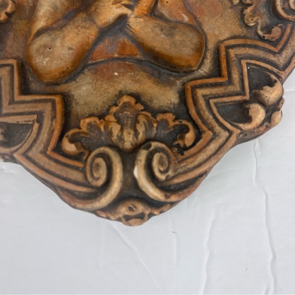 Gorgeous ornate handmade cast tile piece from Airstone-3-D girl - Picture 5 of 13